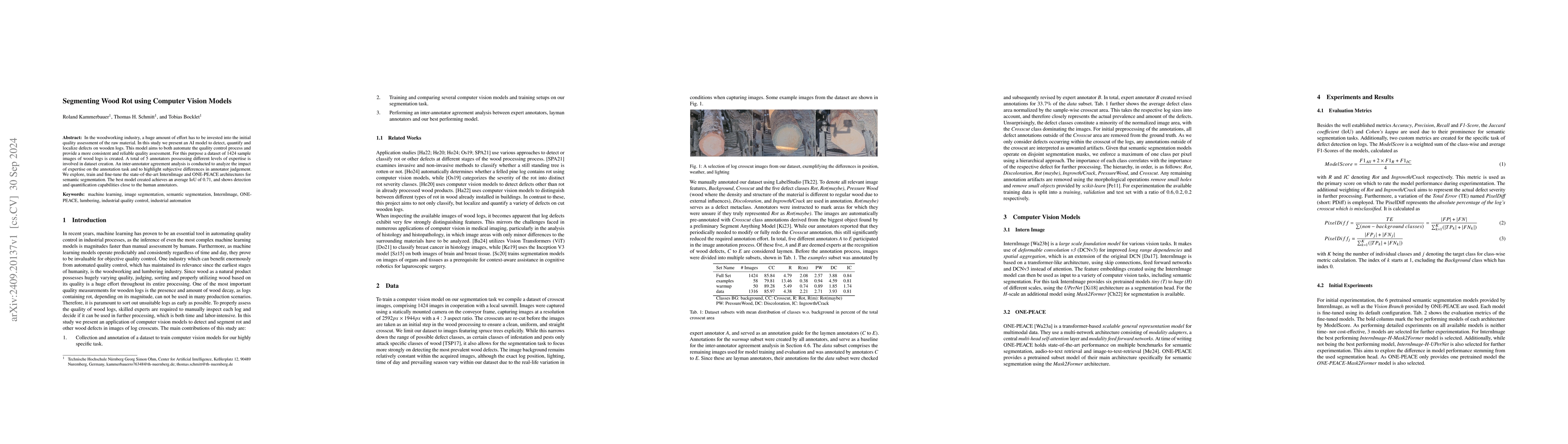 Thumbnail for Segmenting Wood Rot using Computer Vision Models