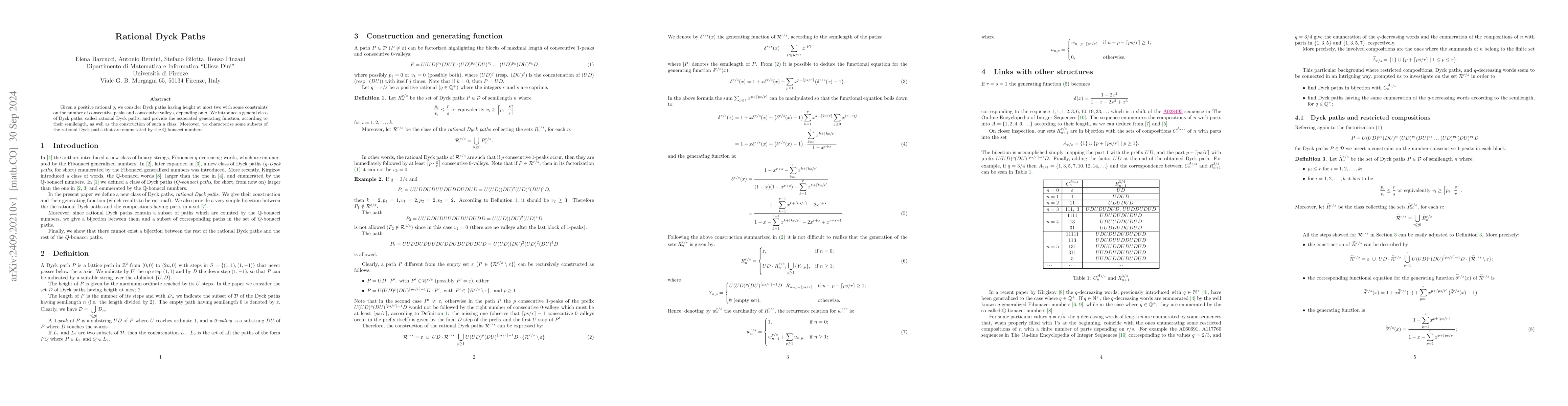Thumbnail for Rational Dyck paths