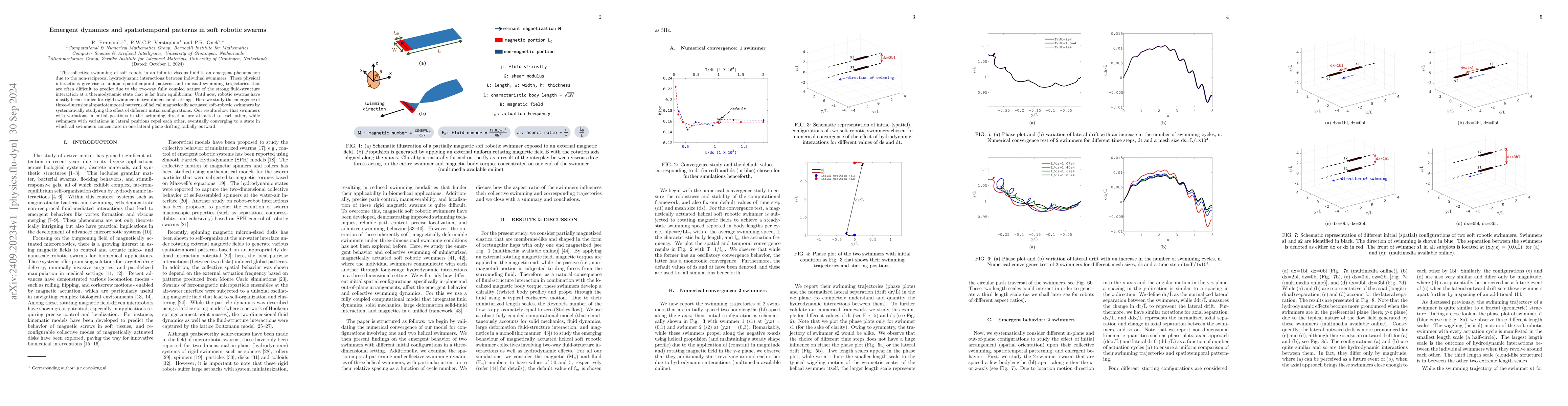 Thumbnail for Emergent dynamics and spatiotemporal patterns in soft robotic swarms