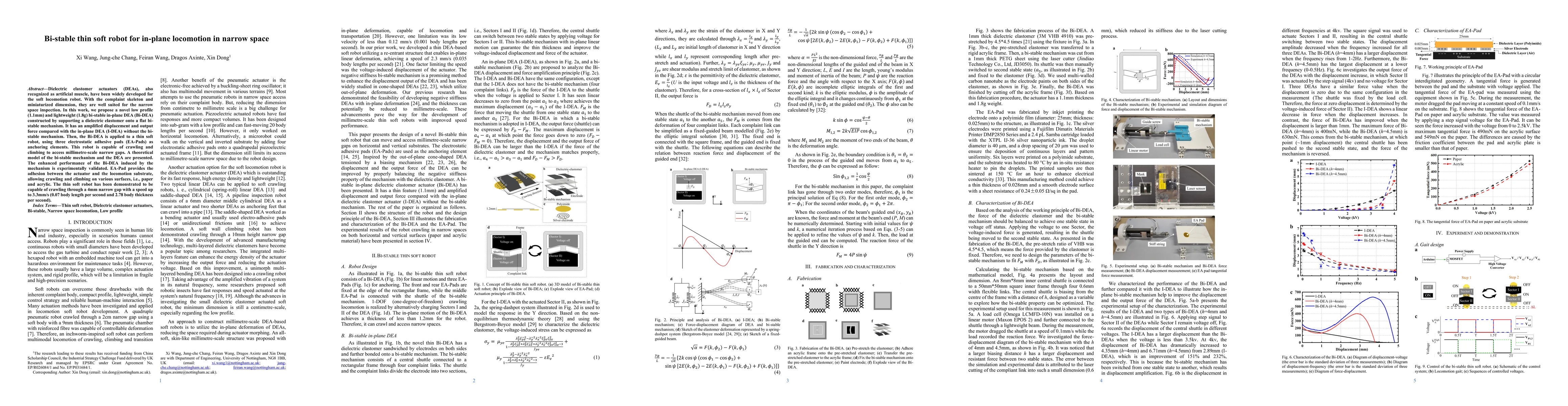 Thumbnail for Bi-stable thin soft robot for in-plane locomotion in narrow space