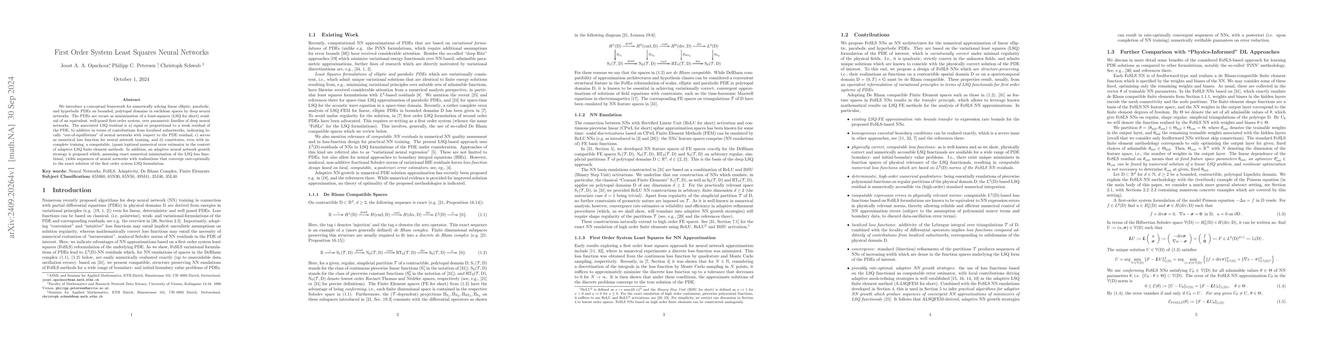Thumbnail for First Order System Least Squares Neural Networks