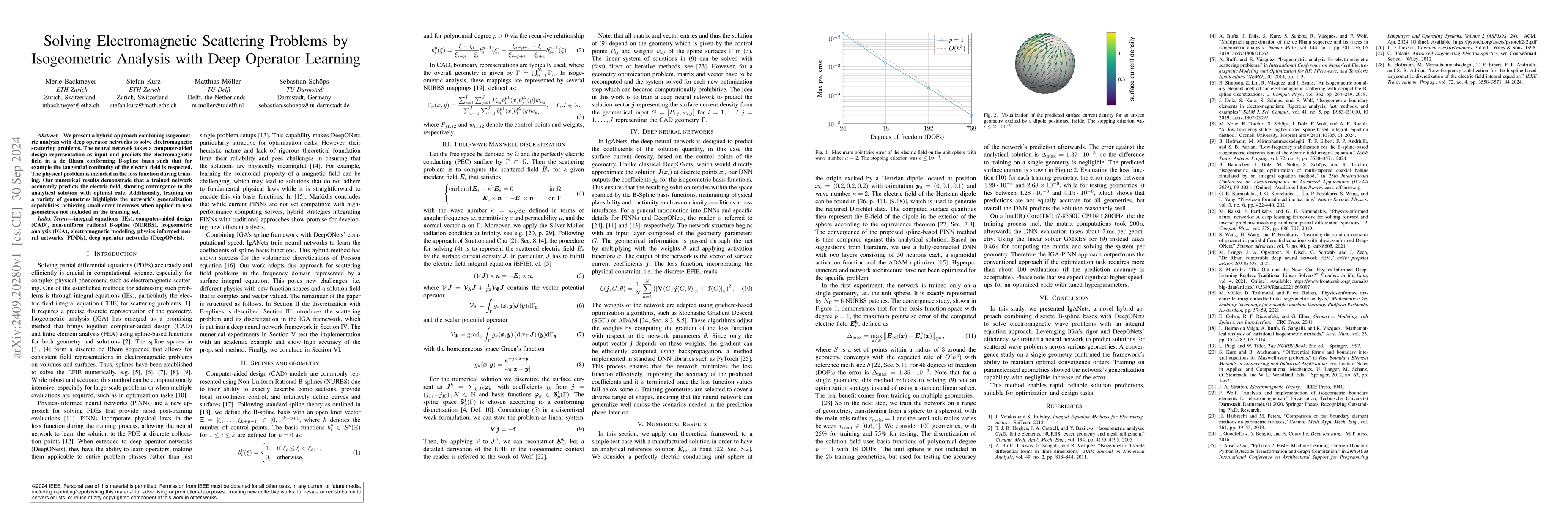 Thumbnail for Solving Electromagnetic Scattering Problems by Isogeometric Analysis
  with Deep Operator Learning