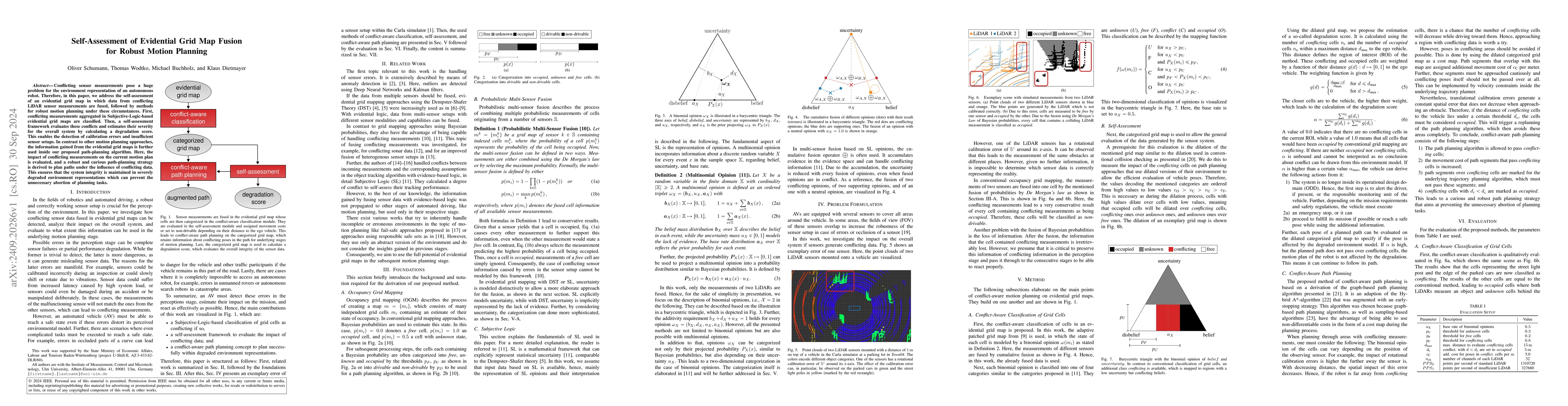 Thumbnail for Self-Assessment of Evidential Grid Map Fusion for Robust Motion Planning