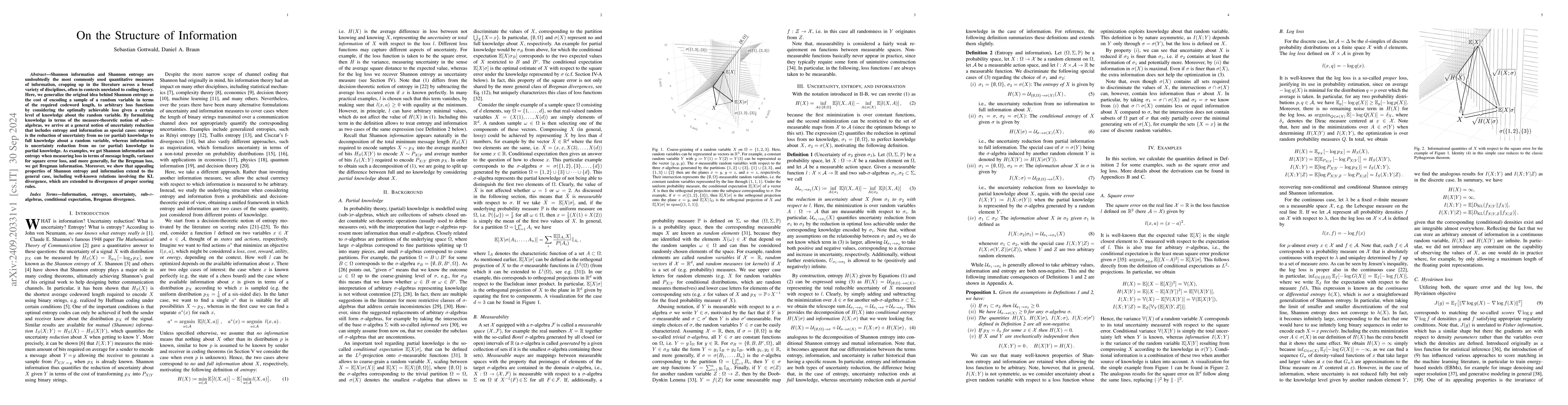 Thumbnail for On the Structure of Information