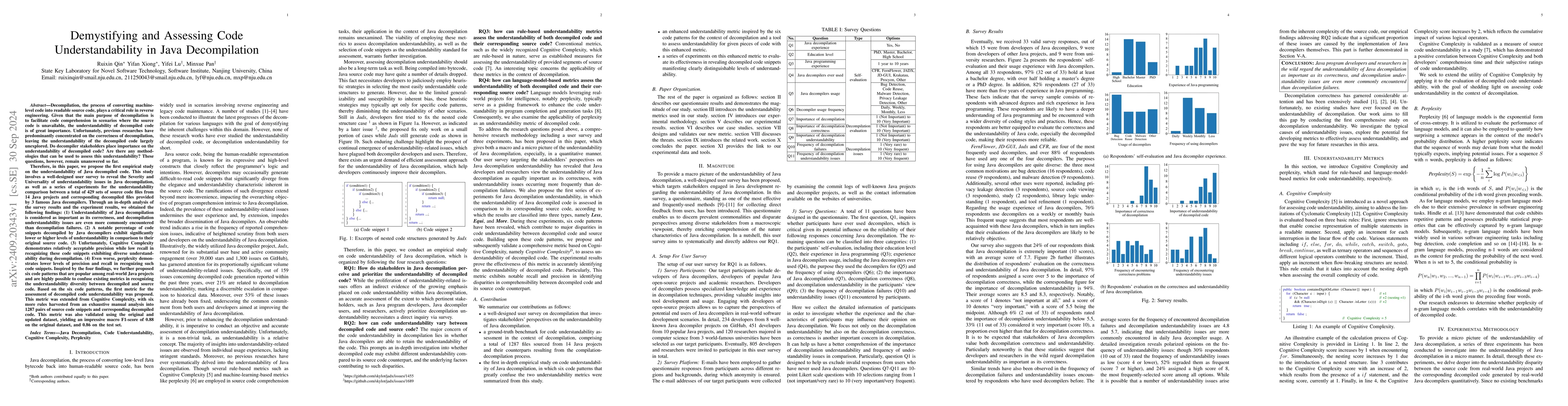 Thumbnail for Demystifying and Assessing Code Understandability in Java Decompilation