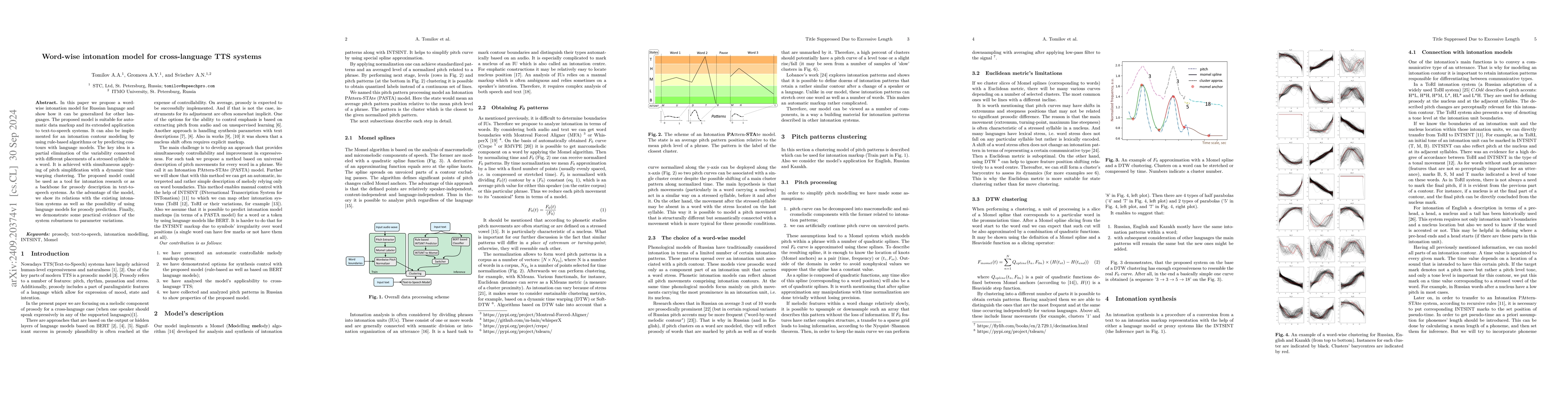 Thumbnail for Word-wise intonation model for cross-language TTS systems