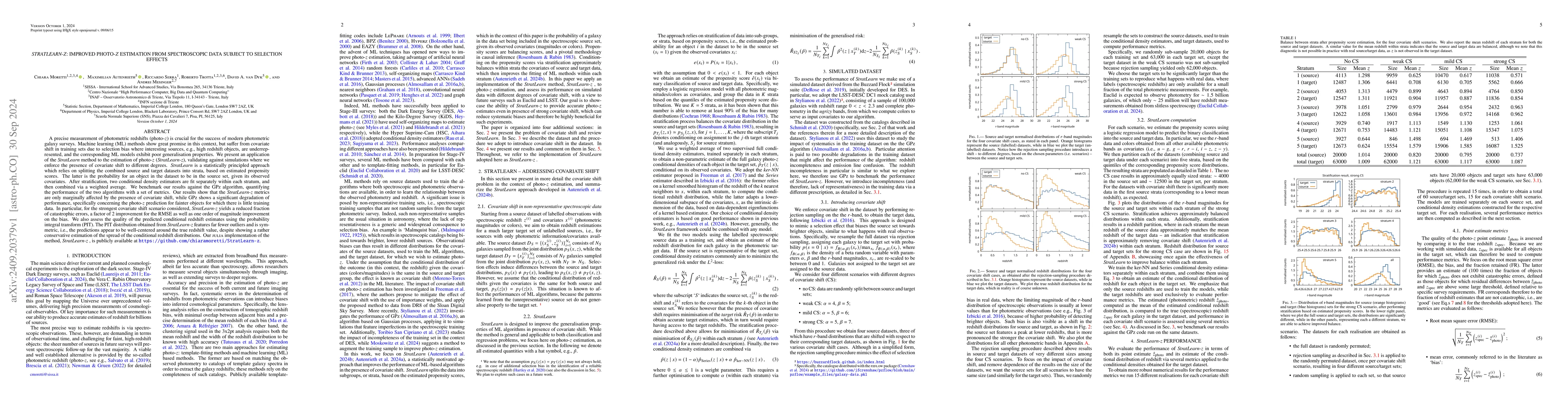 Thumbnail for StratLearn-z: Improved photo-$z$ estimation from spectroscopic data
  subject to selection effects