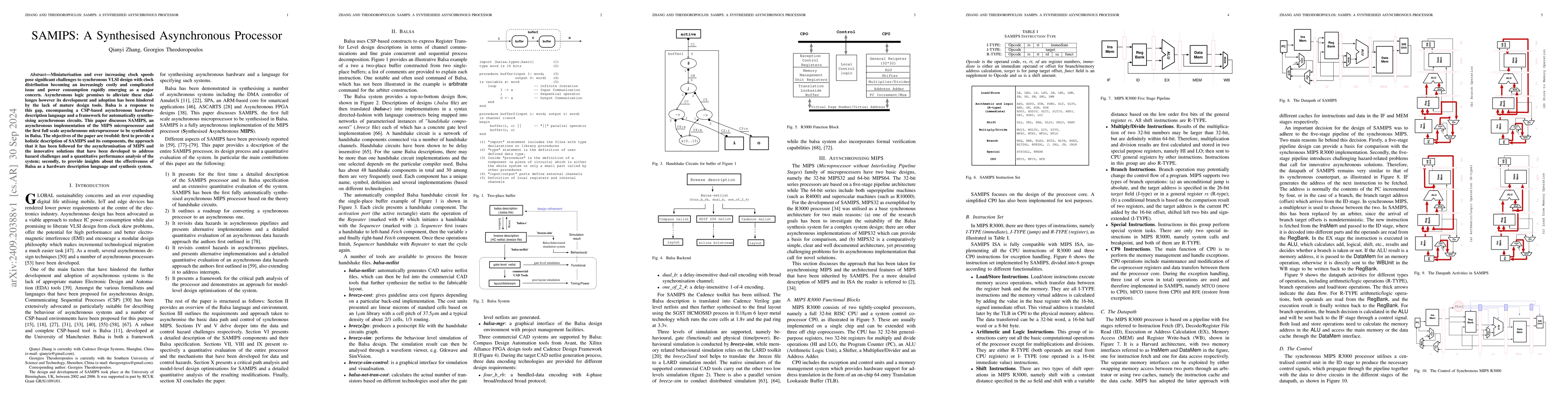 Thumbnail for SAMIPS: A Synthesised Asynchronous Processor
