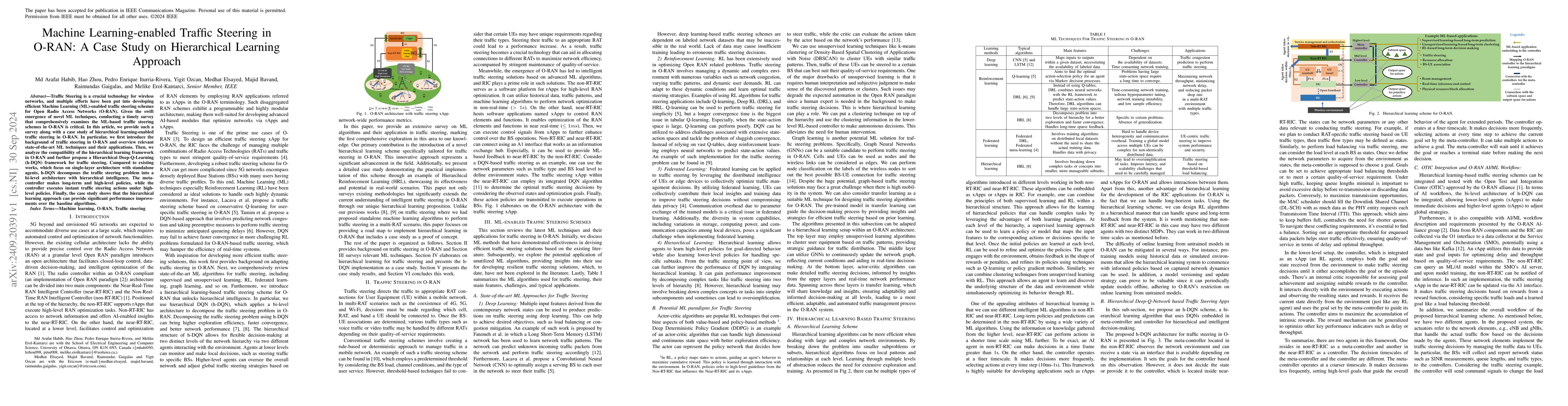 Thumbnail for Machine Learning-enabled Traffic Steering in O-RAN: A Case Study on
  Hierarchical Learning Approach