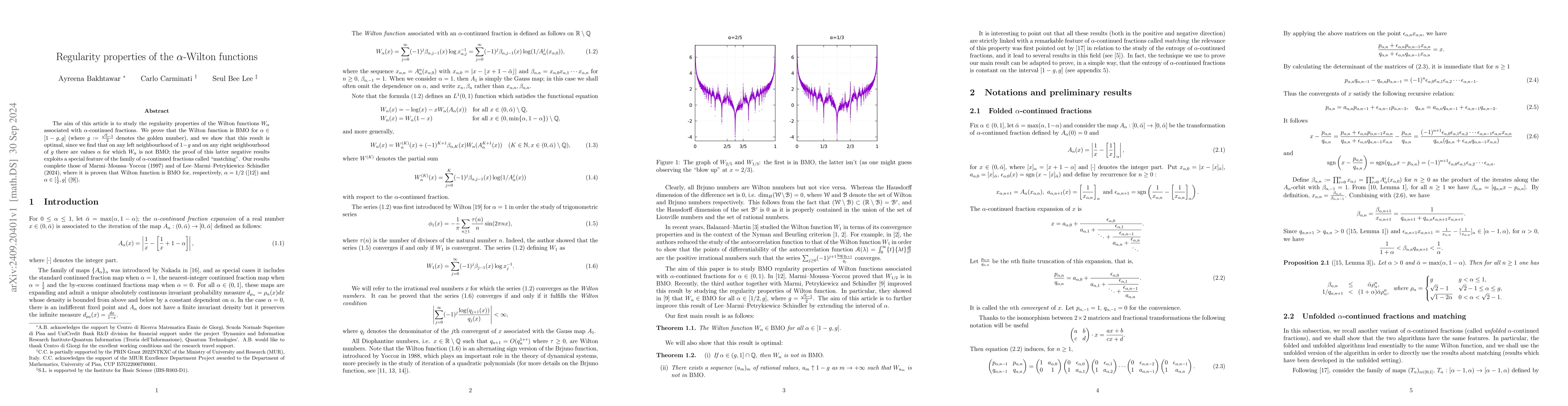 Thumbnail for Regularity properties of the $α$-Wilton functions