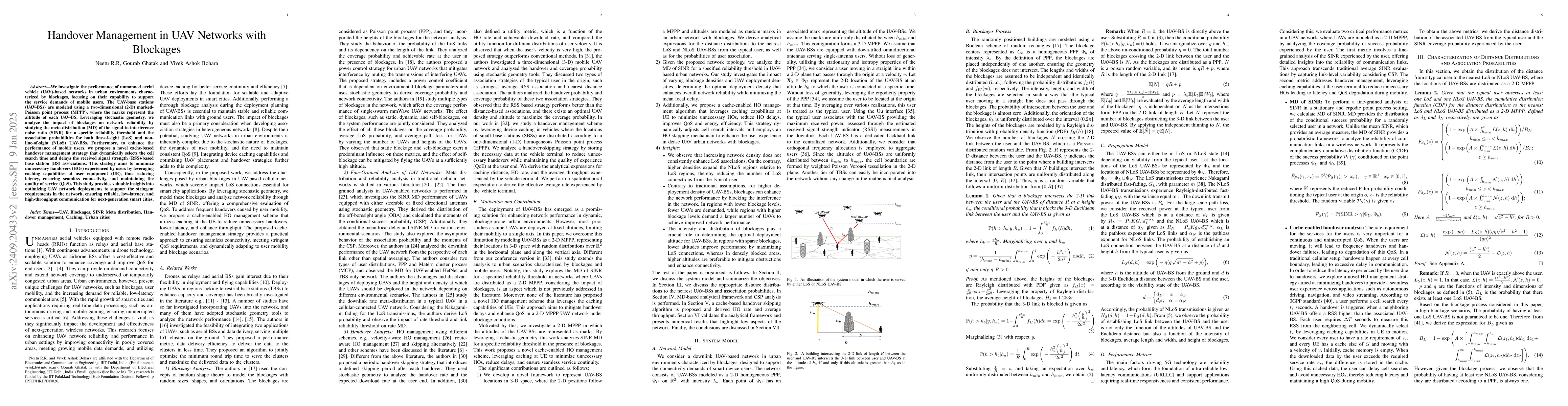Thumbnail for Impact of Device Caching and Handovers on the Performance of 3D UAV
  Networks with Blockages
