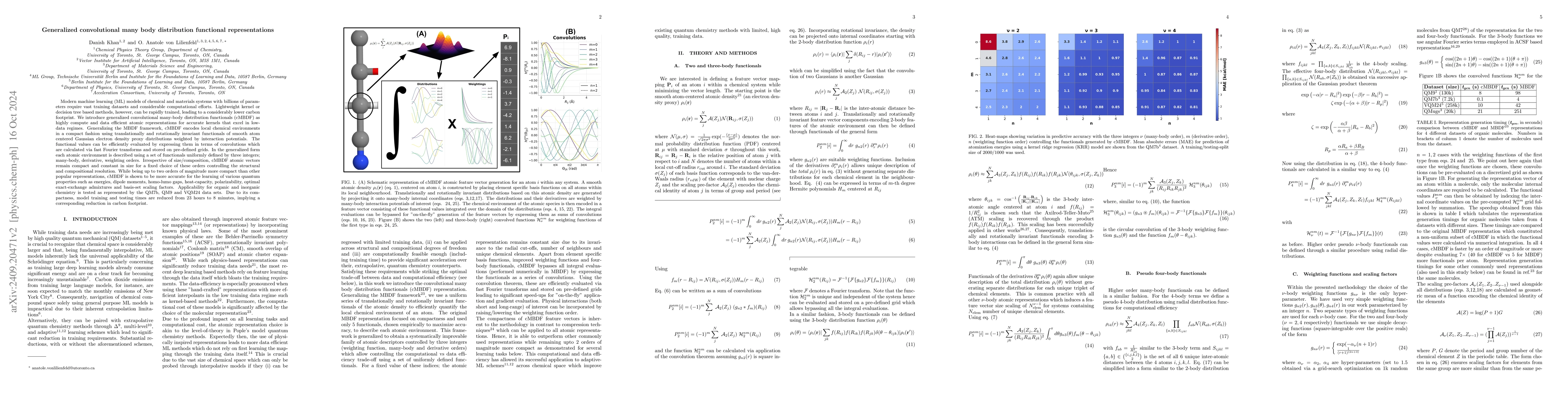 Thumbnail for Generalized convolutional many body distribution functional
  representations