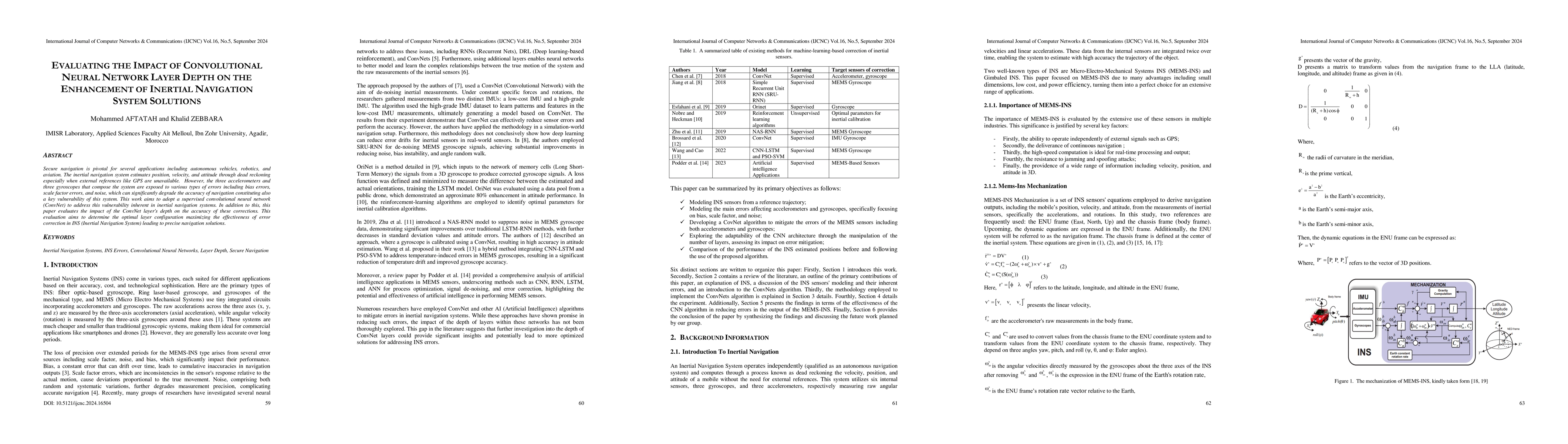 Thumbnail for Evaluating the Impact of Convolutional Neural Network Layer Depth on the
  Enhancement of Inertial Navigation System Solutions