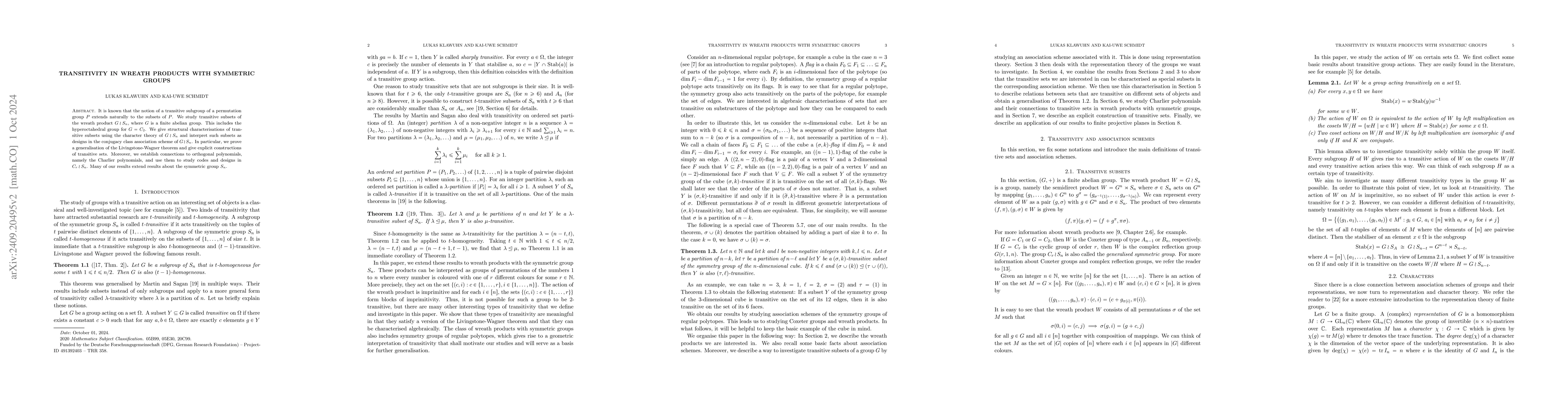 Thumbnail for Transitivity in wreath products with symmetric groups