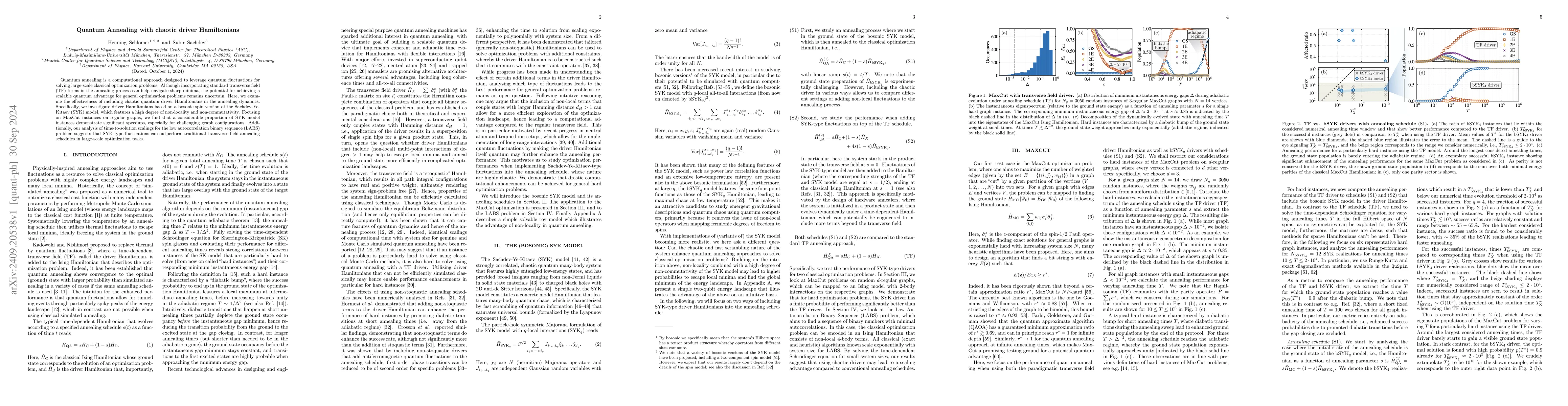 Thumbnail for Quantum Annealing with chaotic driver Hamiltonians