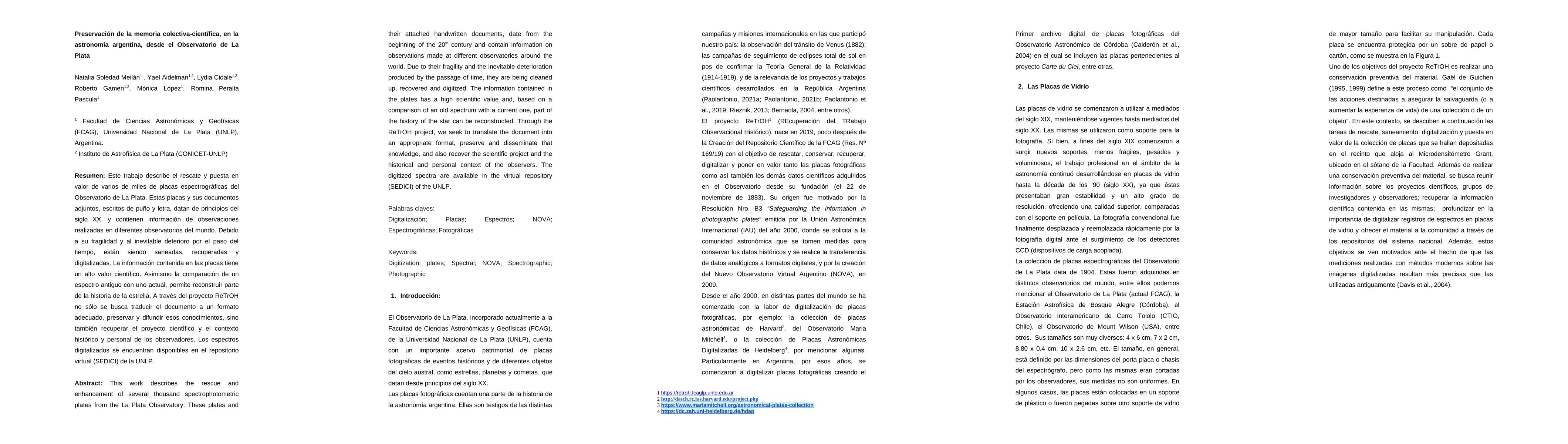 Thumbnail for Preservación de la memoria colectiva-científica, en la astronomía
  argentina, desde el Observatorio de La Plata