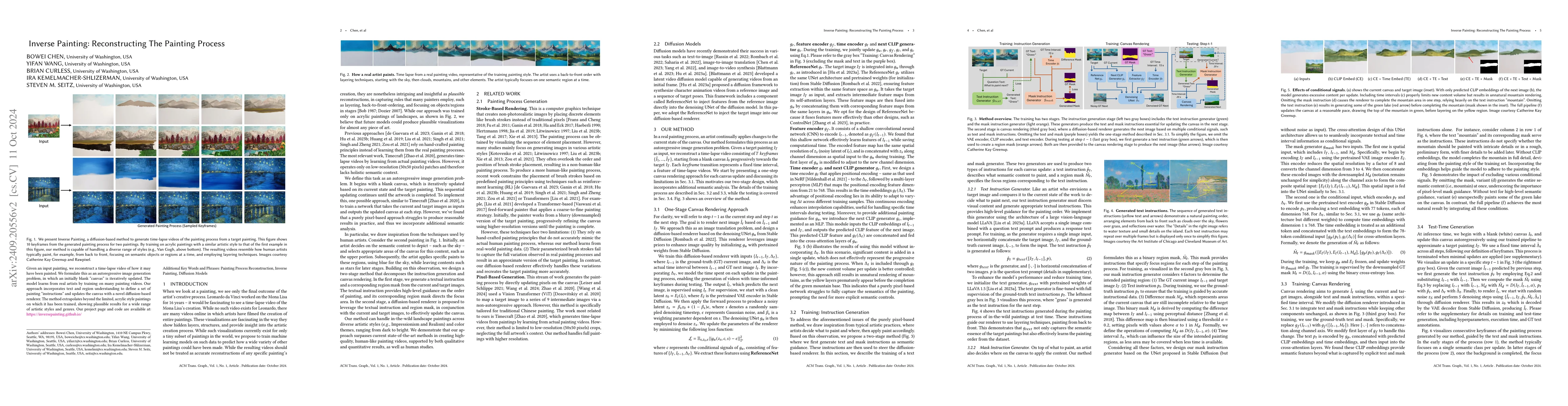 Thumbnail for Inverse Painting: Reconstructing The Painting Process