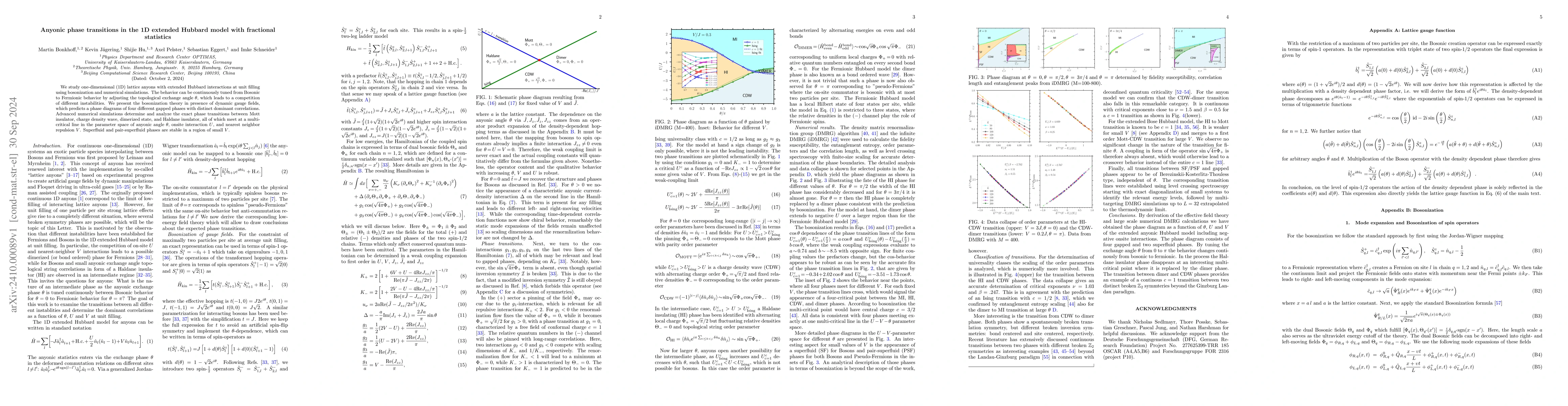 Thumbnail for Anyonic phase transitions in the 1D extended Hubbard model with
  fractional statistics