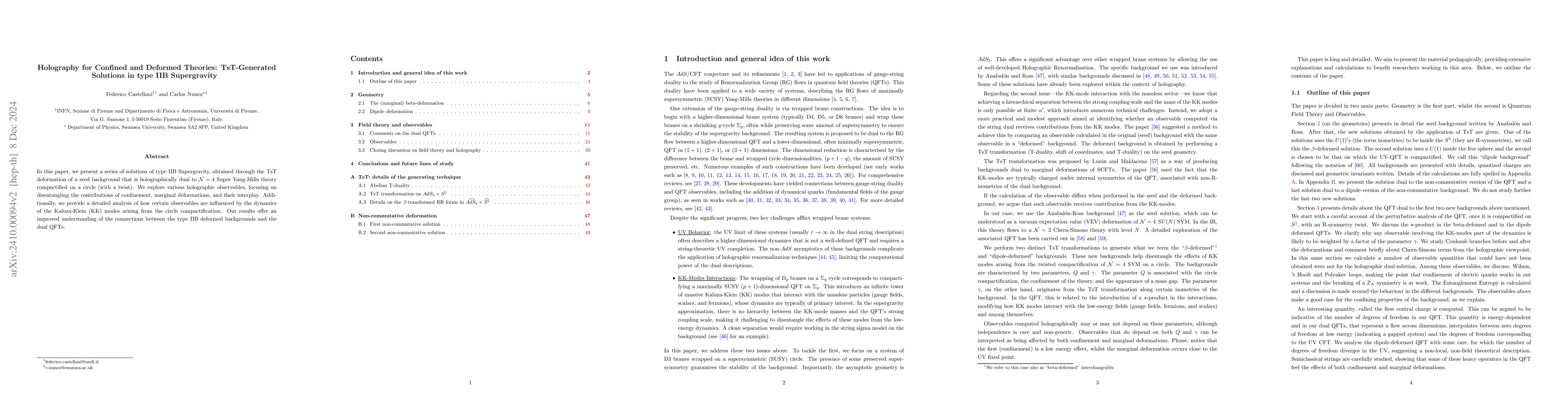Thumbnail for Holography for Confined and Deformed Theories: TsT-Generated Solutions
  in type IIB Supergravity