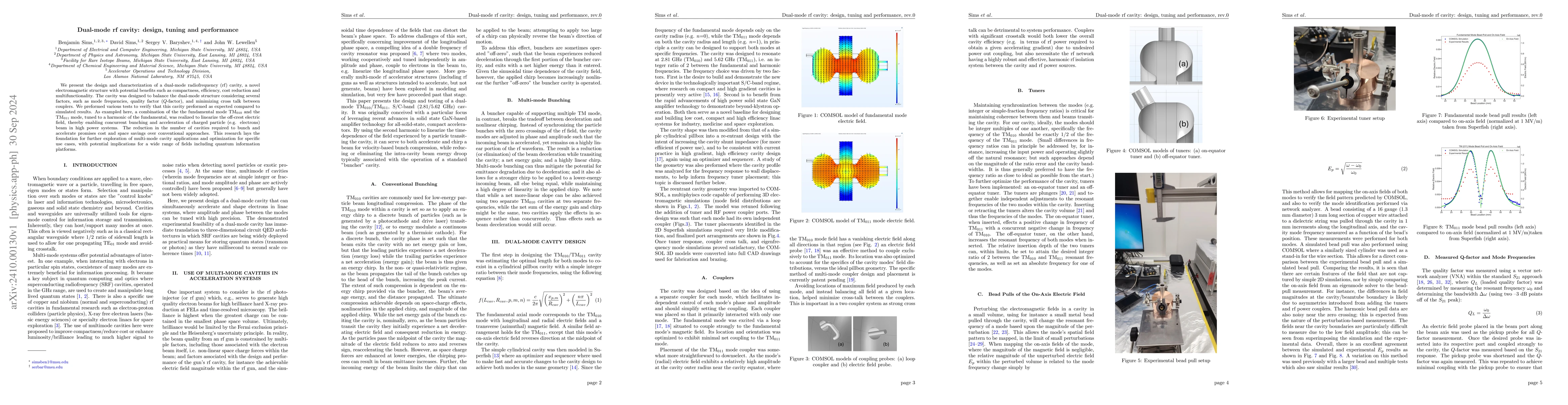 Thumbnail for Dual-mode rf cavity: design, tuning and performance