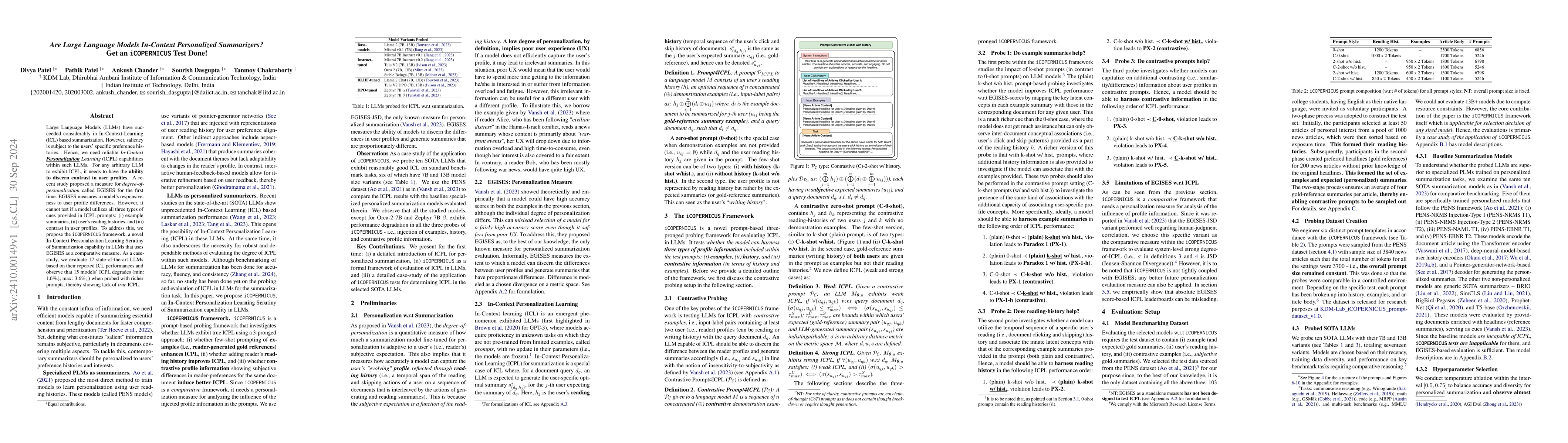 Thumbnail for Are Large Language Models In-Context Personalized Summarizers? Get an
  iCOPERNICUS Test Done!