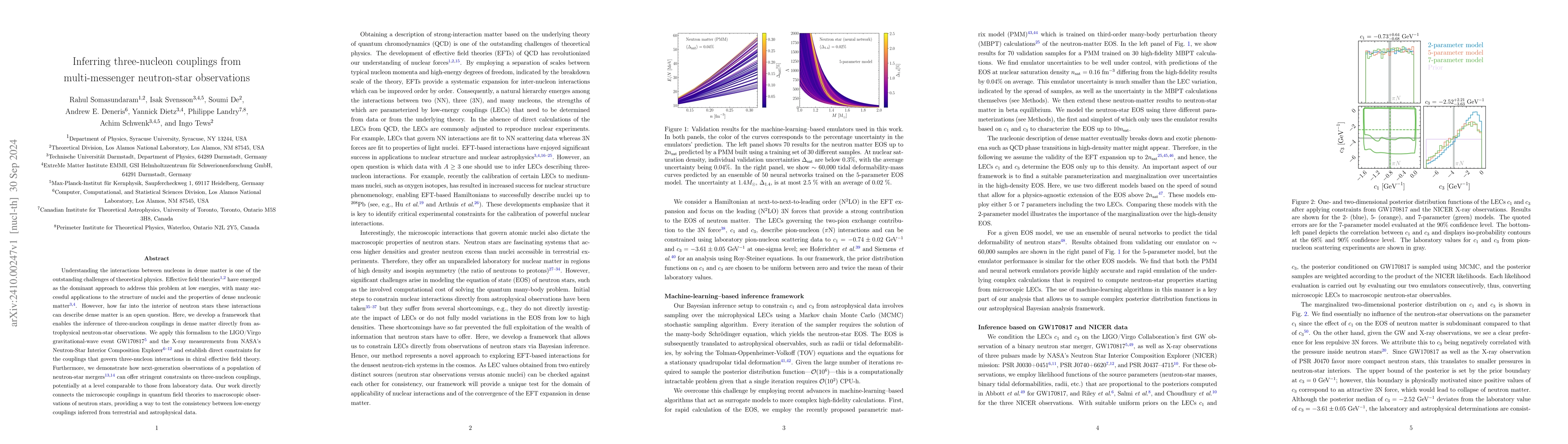 Thumbnail for Inferring three-nucleon couplings from multi-messenger neutron-star
  observations