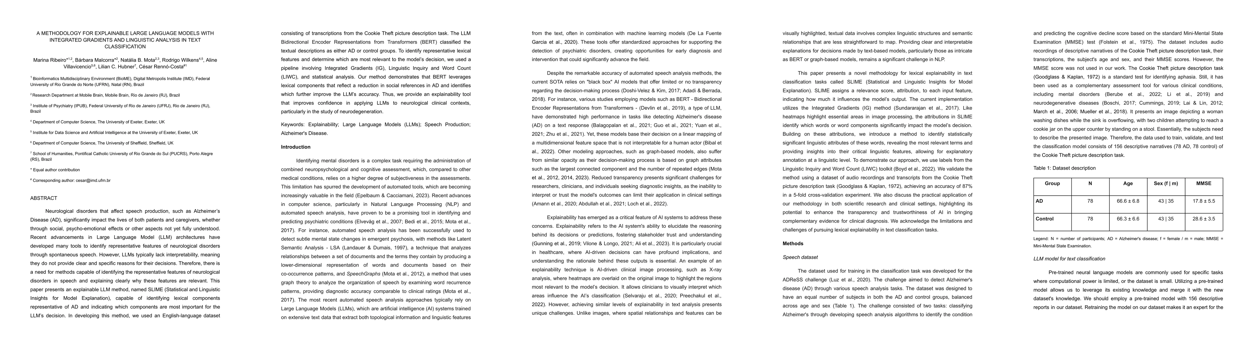 Thumbnail for A Methodology for Explainable Large Language Models with Integrated
  Gradients and Linguistic Analysis in Text Classification
