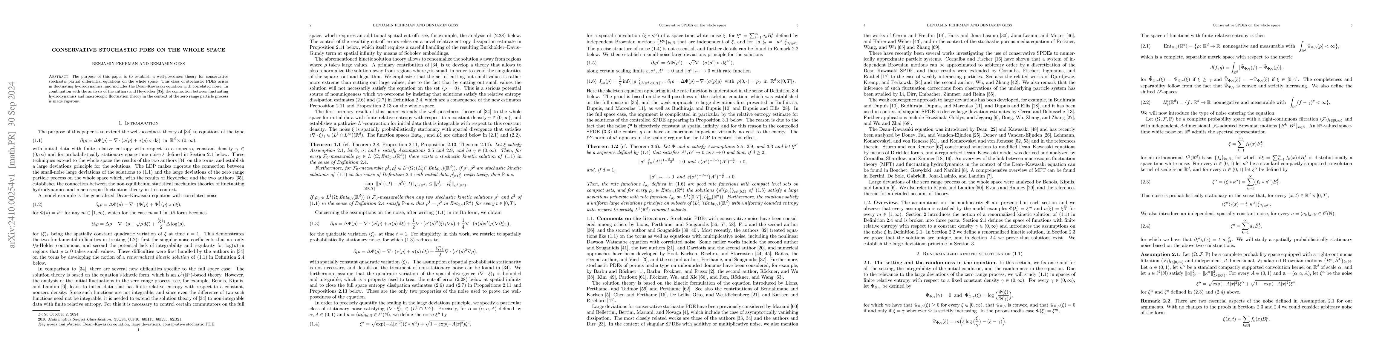Thumbnail for Conservative stochastic PDEs on the whole space