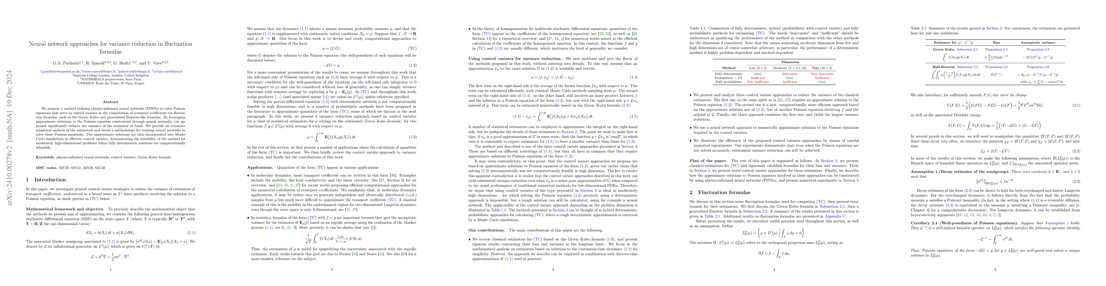 Thumbnail for Neural network approaches for variance reduction in fluctuation formulas