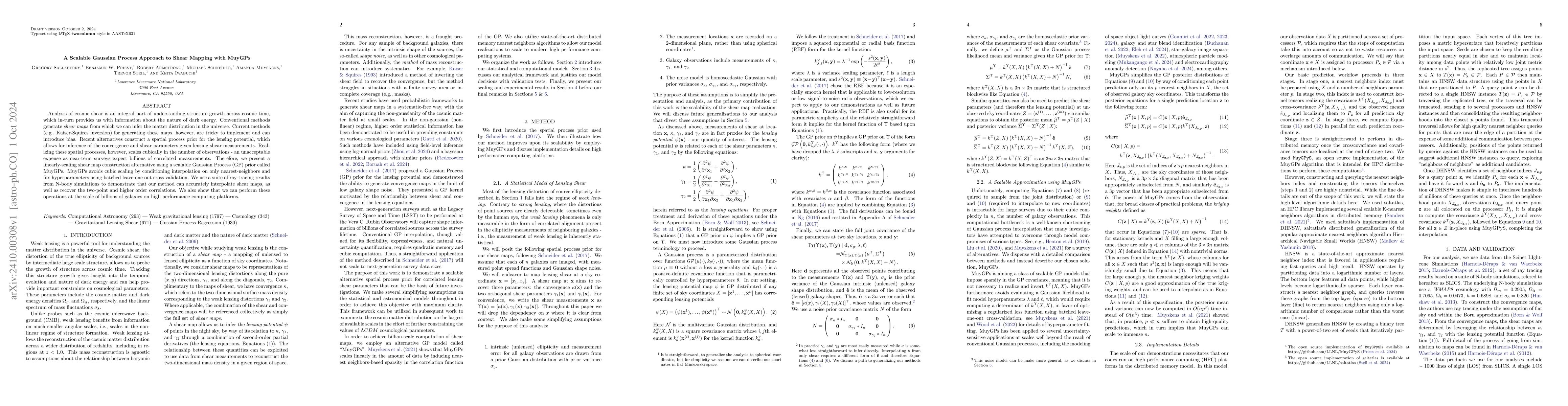 Thumbnail for A Scalable Gaussian Process Approach to Shear Mapping with MuyGPs