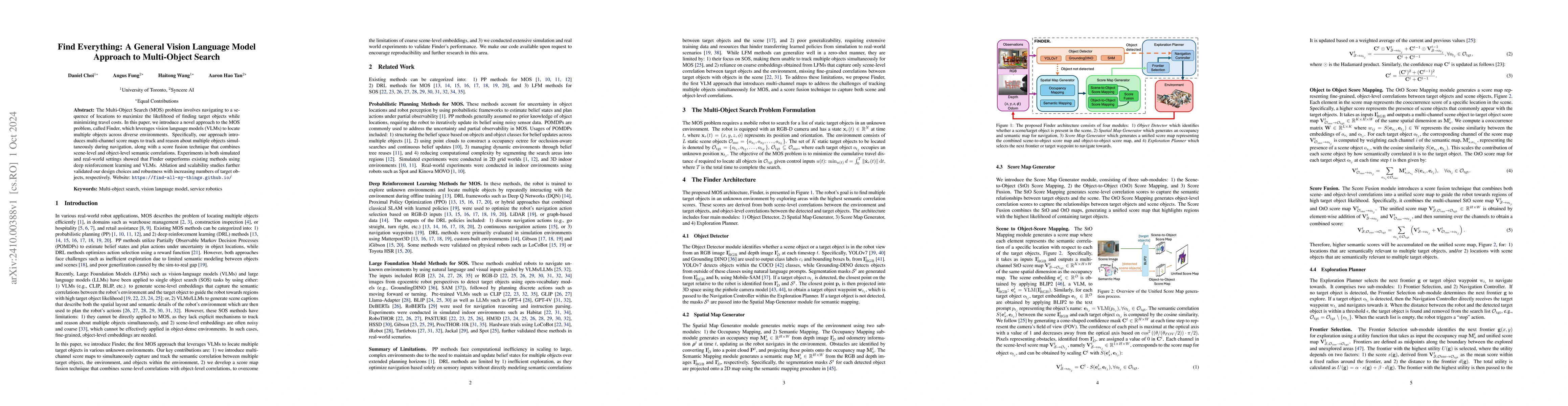 Thumbnail for Find Everything: A General Vision Language Model Approach to
  Multi-Object Search
