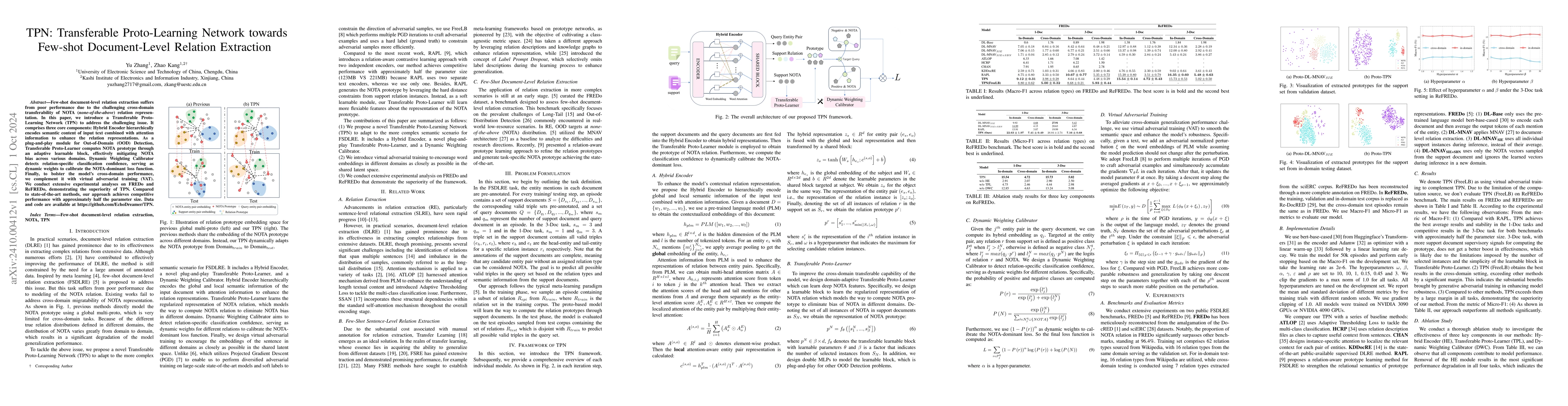 Thumbnail for TPN: Transferable Proto-Learning Network towards Few-shot Document-Level
  Relation Extraction