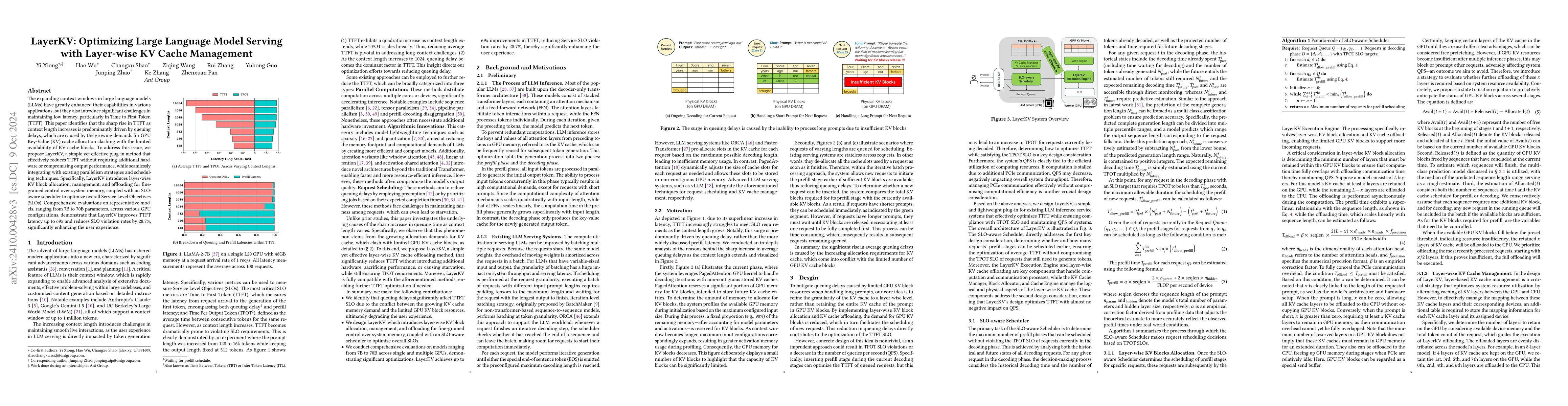 Thumbnail for LayerKV: Optimizing Large Language Model Serving with Layer-wise KV
  Cache Management
