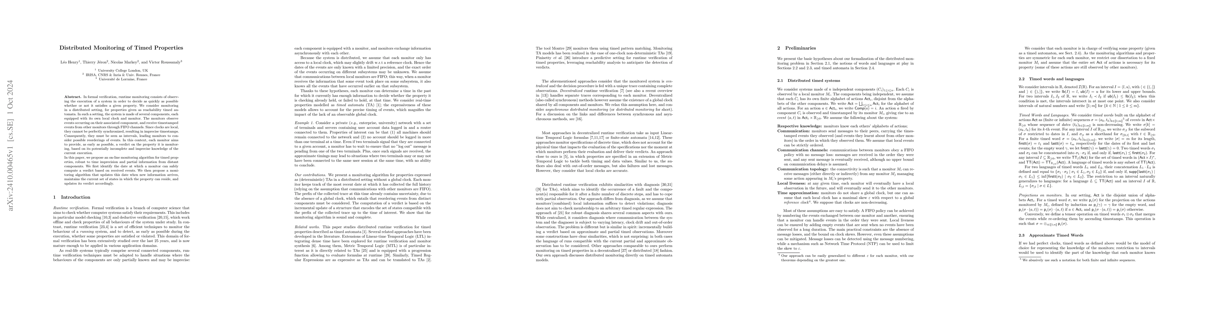 Thumbnail for Distributed Monitoring of Timed Properties