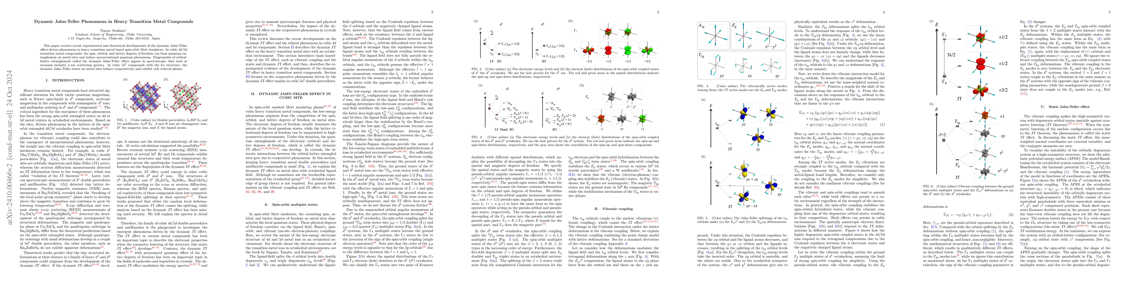 Thumbnail for Dynamic Jahn-Teller Phenomena in Heavy Transition Metal Compounds