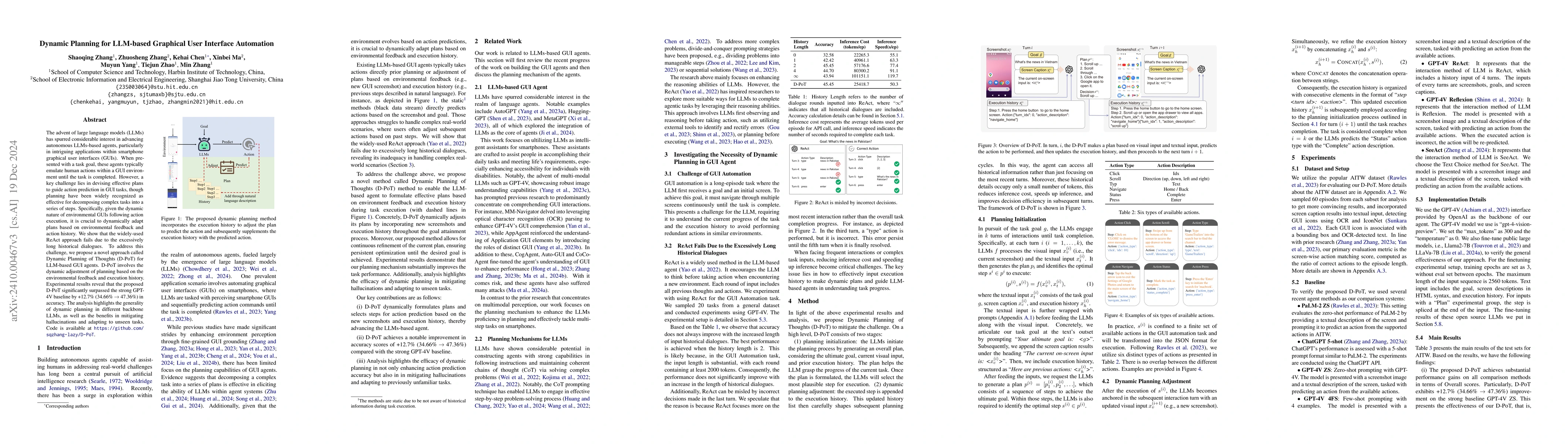 Thumbnail for Dynamic Planning for LLM-based Graphical User Interface Automation