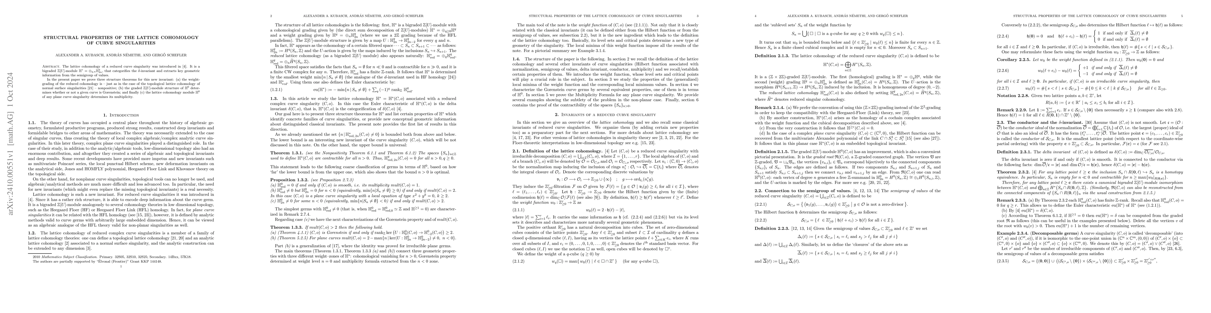 Thumbnail for Structural properties of the lattice cohomology of curve singularities