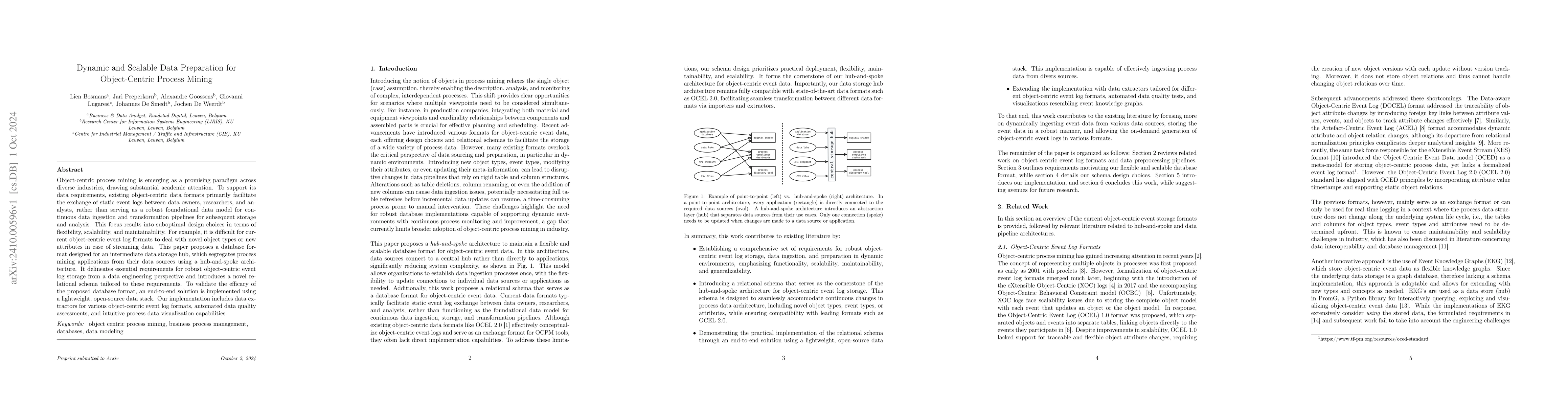 Thumbnail for Dynamic and Scalable Data Preparation for Object-Centric Process Mining