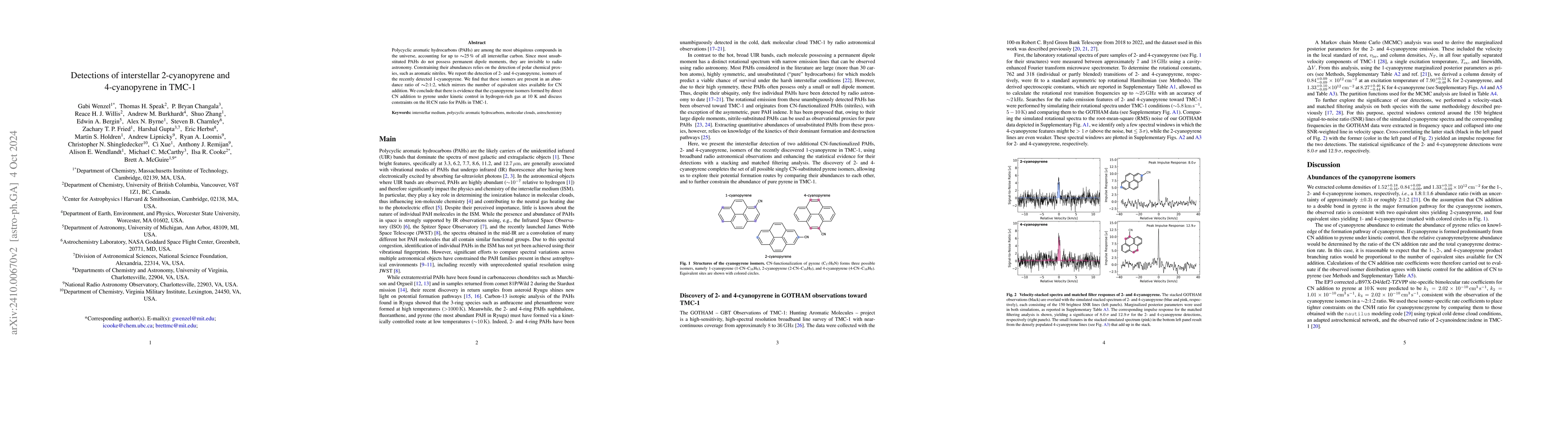 Thumbnail for Detections of interstellar 2-cyanopyrene and 4-cyanopyrene in TMC-1