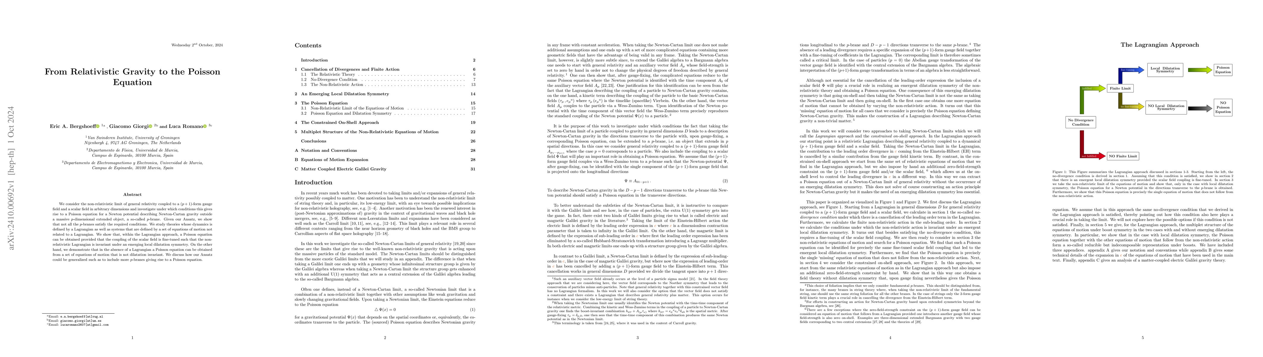 Thumbnail for From Relativistic Gravity to the Poisson Equation