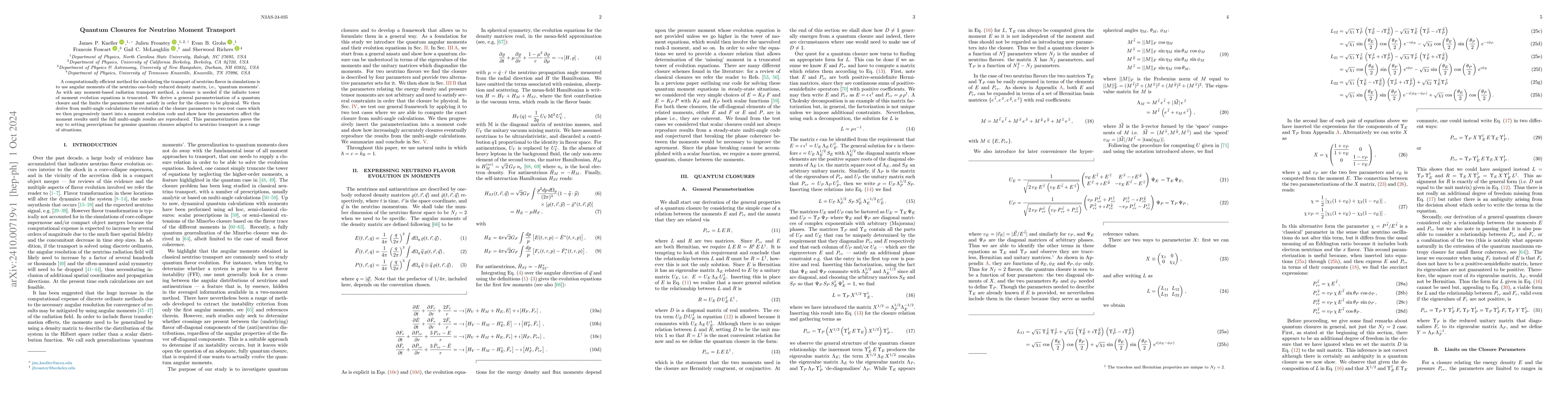 Thumbnail for Quantum Closures for Neutrino Moment Transport