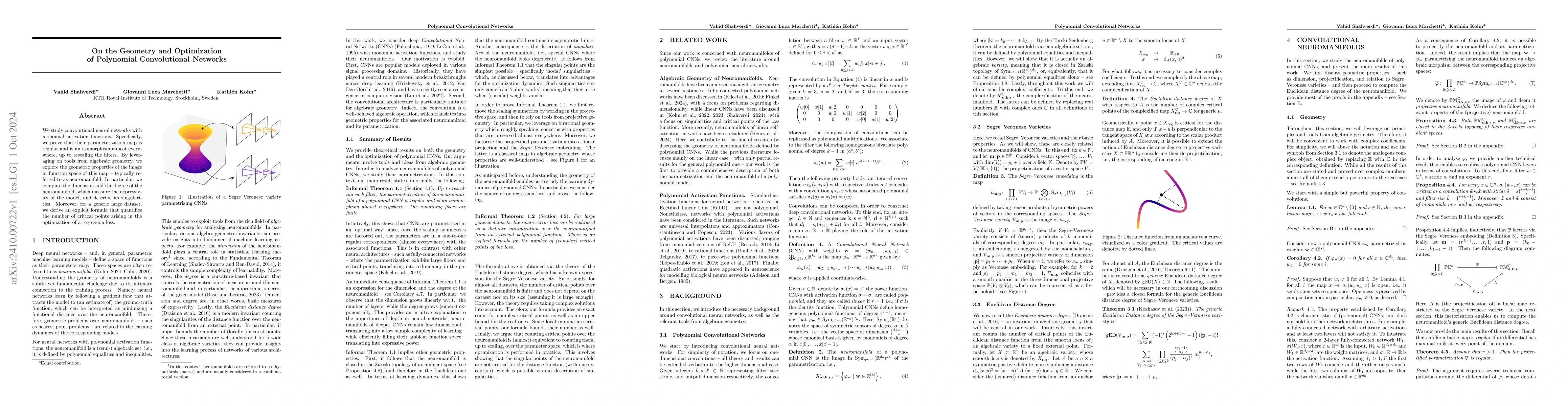 Thumbnail for On the Geometry and Optimization of Polynomial Convolutional Networks