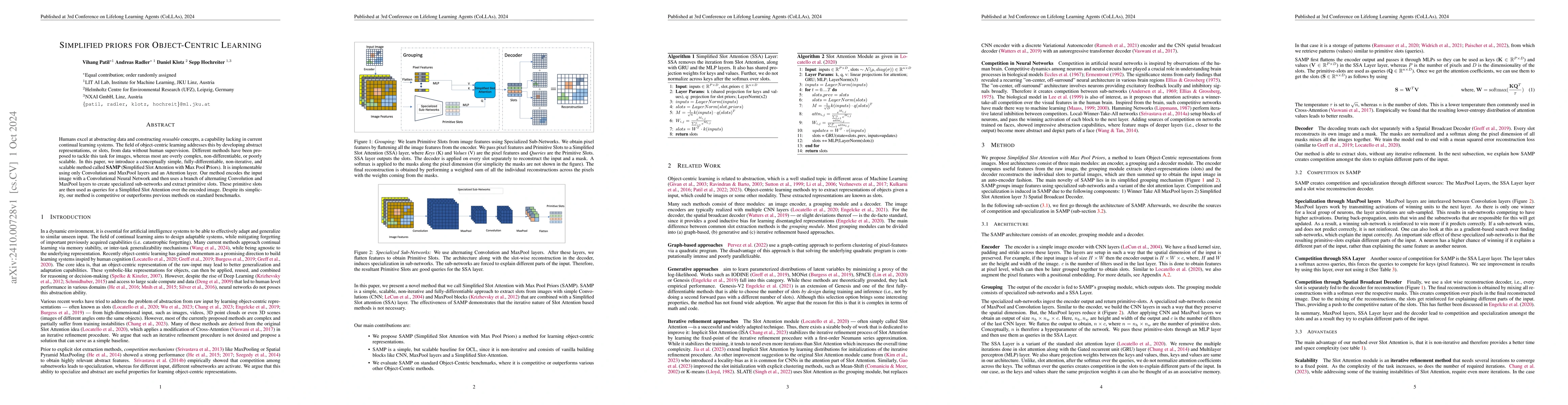 Thumbnail for Simplified priors for Object-Centric Learning