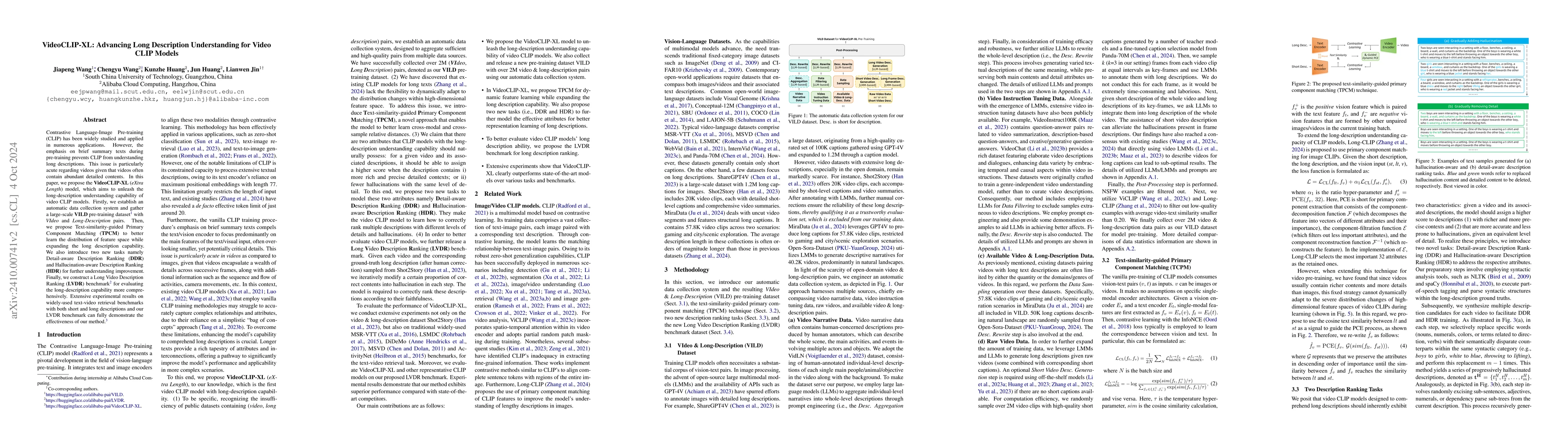 Thumbnail for VideoCLIP-XL: Advancing Long Description Understanding for Video CLIP
  Models