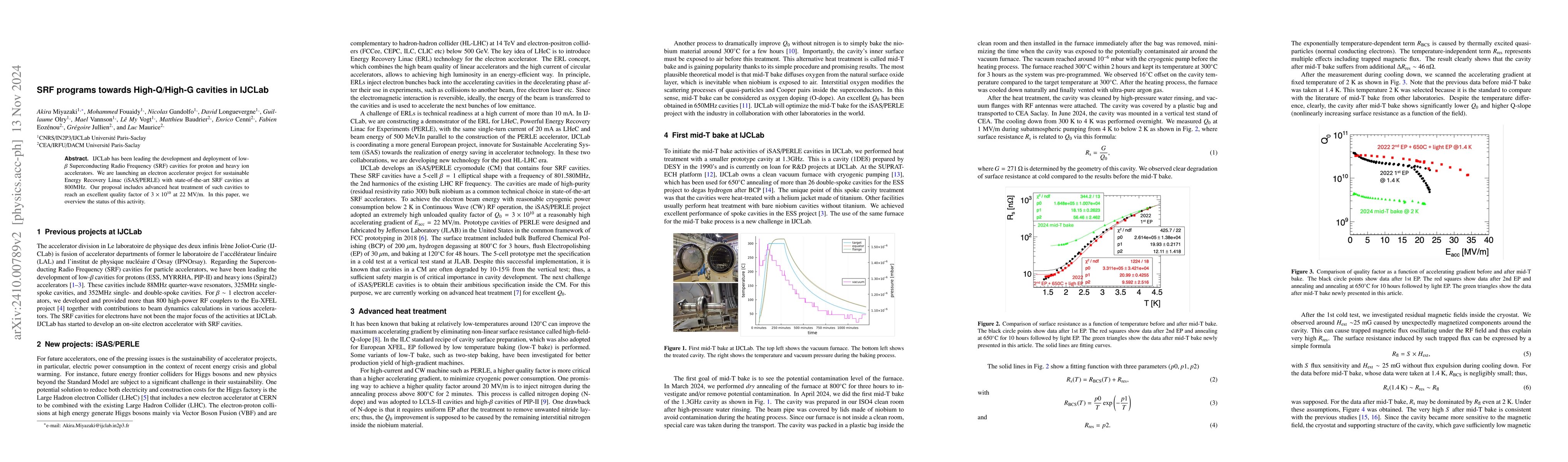 Thumbnail for SRF programs towards High-Q/High-G cavities in IJCLab