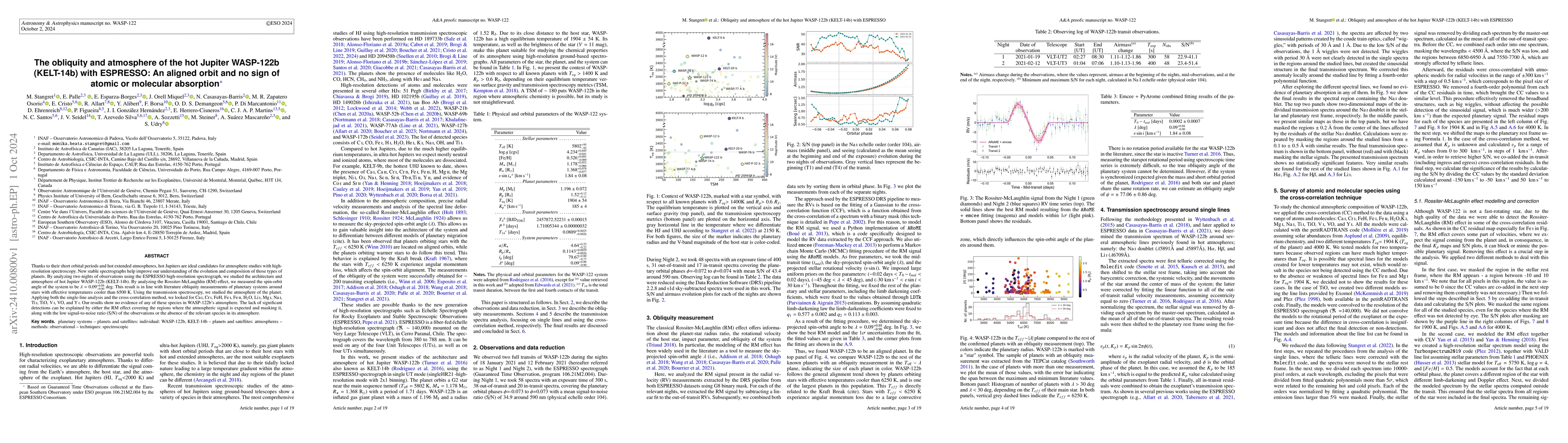 Thumbnail for The obliquity and atmosphere of the hot Jupiter WASP-122b (KELT-14b)
  with ESPRESSO: An aligned orbit and no sign of atomic or molecular absorption