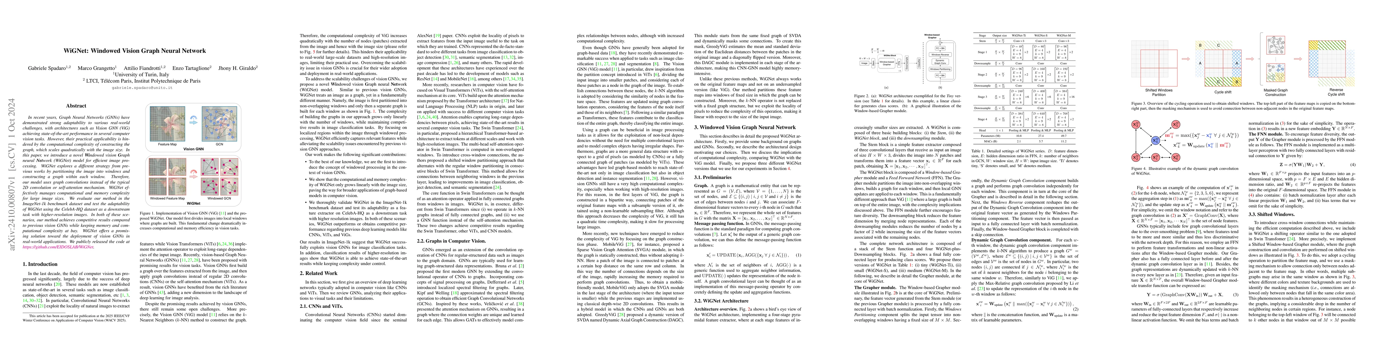 Thumbnail for WiGNet: Windowed Vision Graph Neural Network