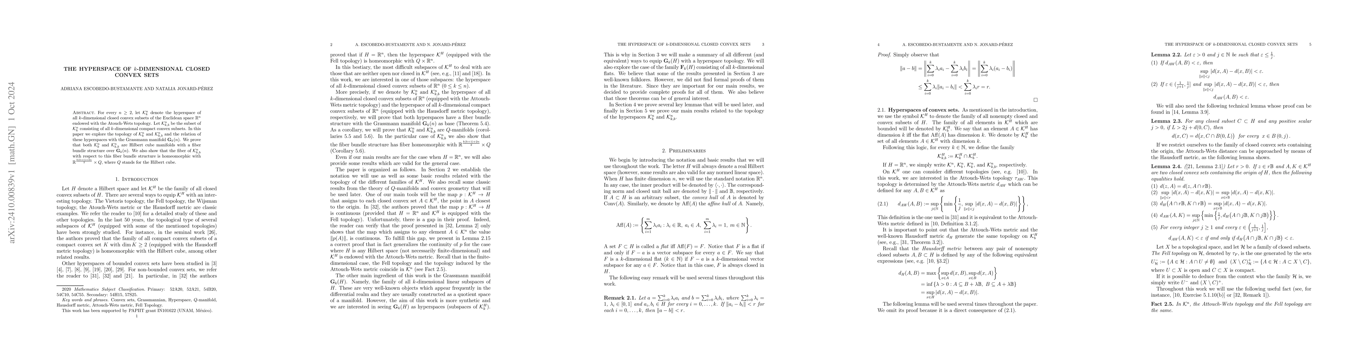 Thumbnail for The hyperspace of k-dimensional closed convex sets