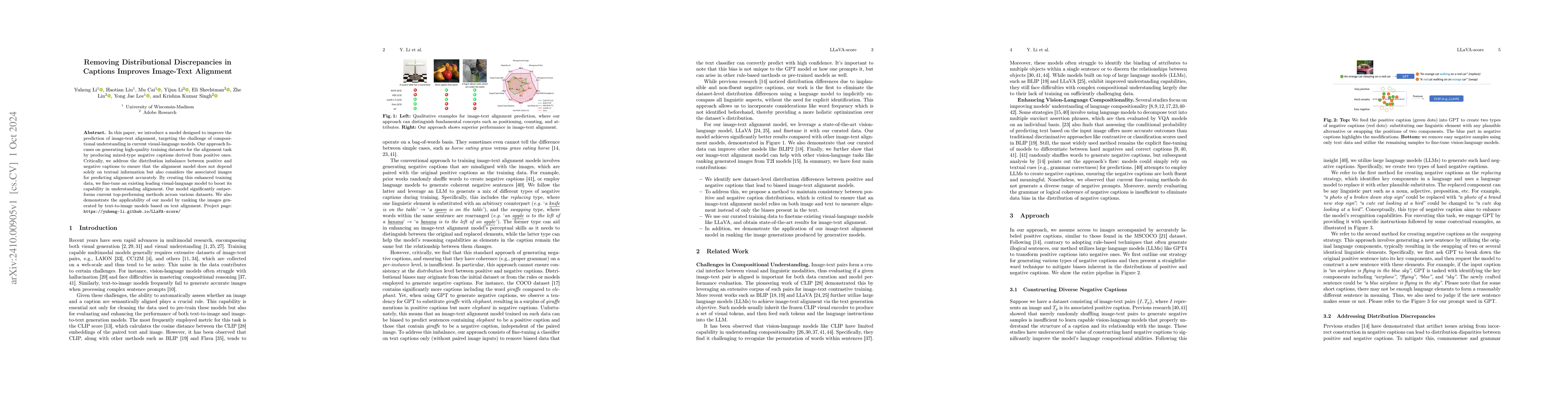 Thumbnail for Removing Distributional Discrepancies in Captions Improves Image-Text
  Alignment