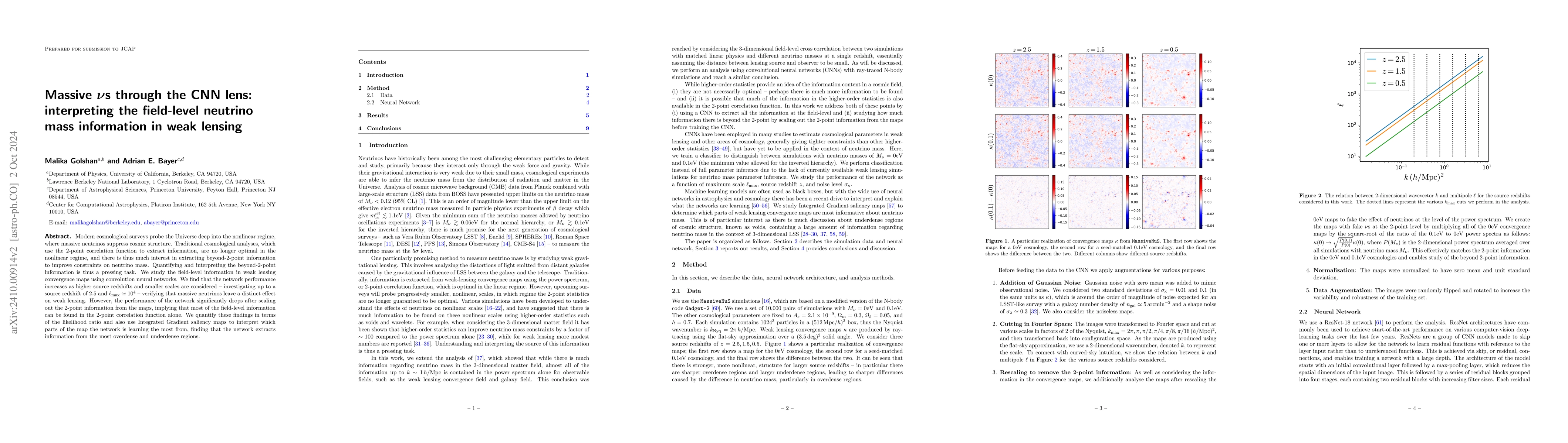 Thumbnail for Massive $ν$s through the CNN lens: interpreting the field-level
  neutrino mass information in weak lensing
